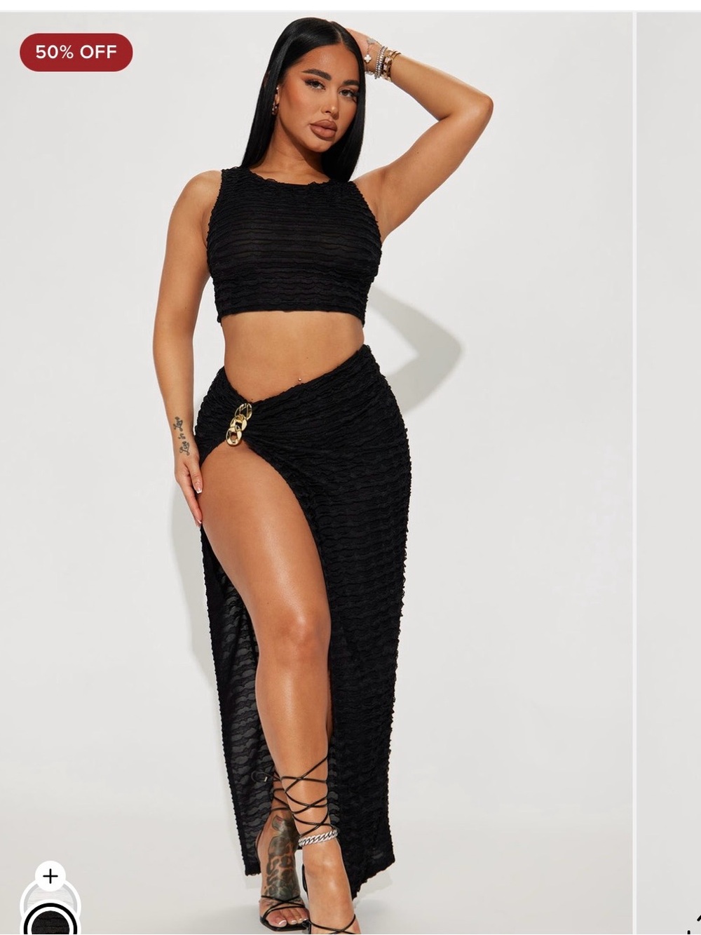Two piece set skirt